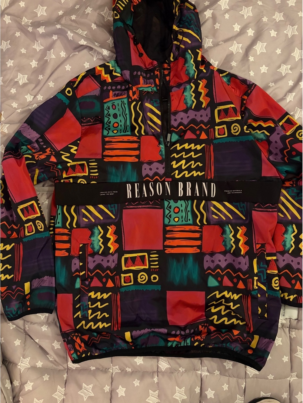 Awesome Reason Brand hooded windbreaker